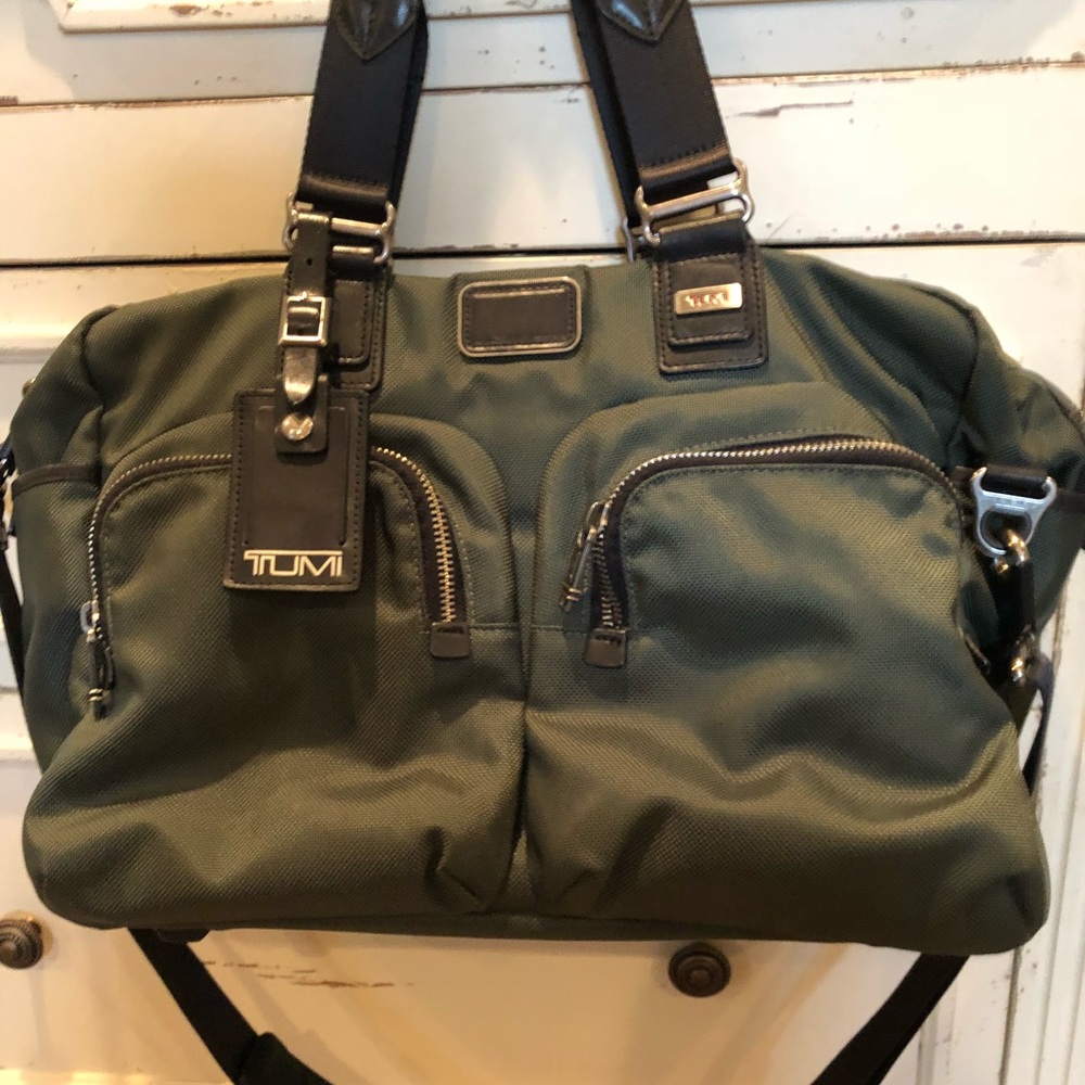 Tumi Ballistic Green Commuter Briefcase